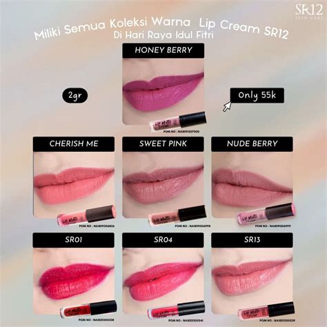 Jual Lip Matte Cream Mini 2gram SR12 Cherish Me Nude Berry Dan Sweet