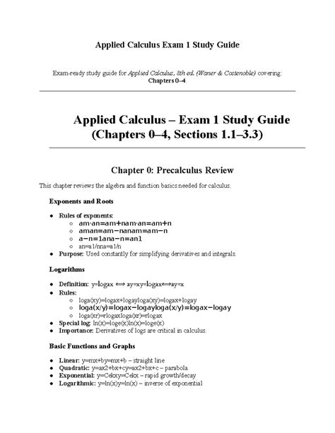 Tenth Edition Applied Calculus Hoffman Bradley 1