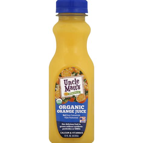 Uncle Matt S Organic Orange Juice Organic 12 Fl Oz Delivery Or Pickup Near Me Instacart