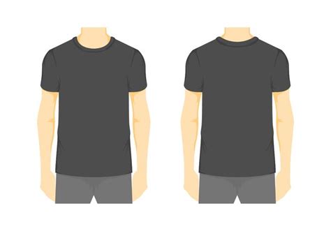 Blank T-shirt Mockup, Front And Back View Shirt Template,, 53% OFF