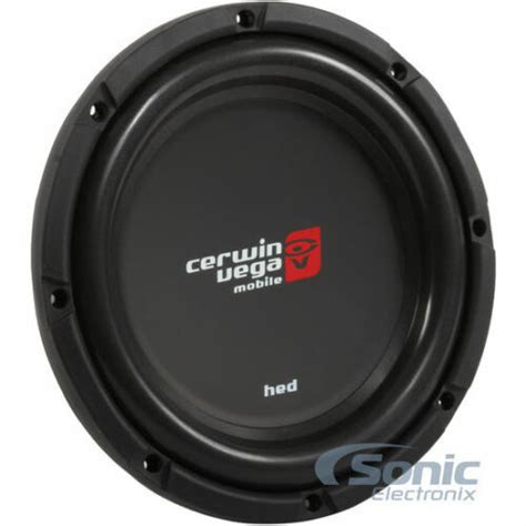 Cerwin Vega HS102D 800W 10 HED Series Dual 2 Ohm Shallow Mount Car