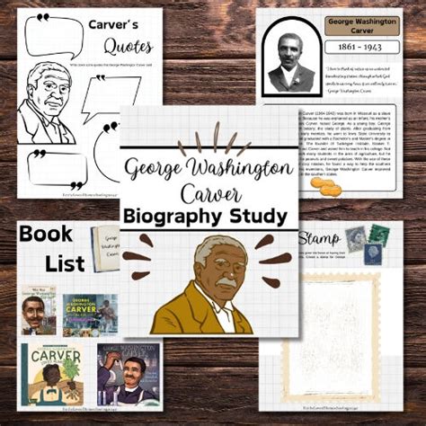 George Washington Carver Biography Unit Ftl Of Homeschooling