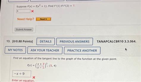 Solved Suppose F X F X2 1 Find F 1 If F 2 7 6