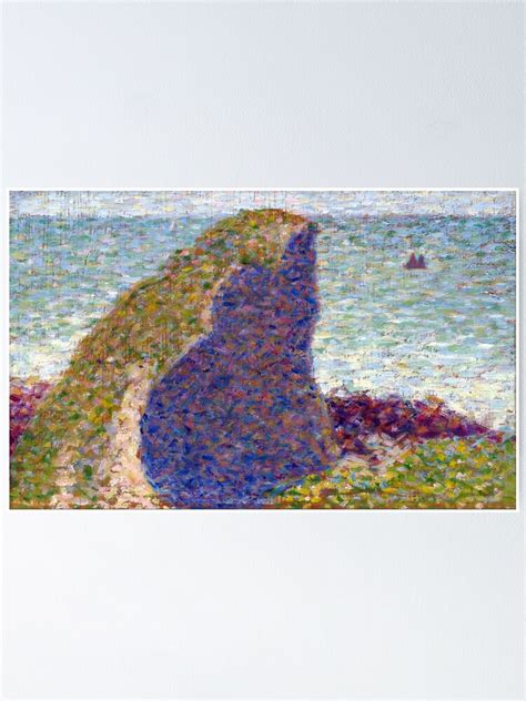 Georges Seurat Study For Le Bec Du Hoc Grandcamp Poster By