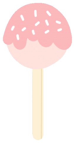 Cake Pop Pink Sticker by Holly Pixels for iOS & Android | GIPHY