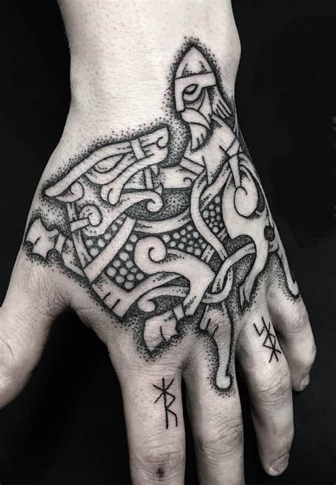 The Viking Wolf Fenrir Tattoo Ideas