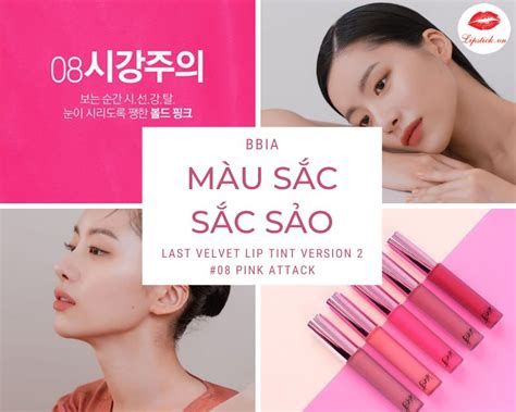 Son Kem Bbia 08 Pink Màu Hồng Cánh Sen Đẹp Nhất Hot Nhất