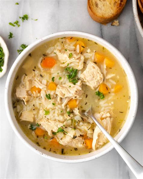 Gluten Free Chicken And Rice Soup Well Fed Baker