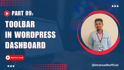 Wordpress Bangla Tutorial For Beginners Toolbar In Wordpress