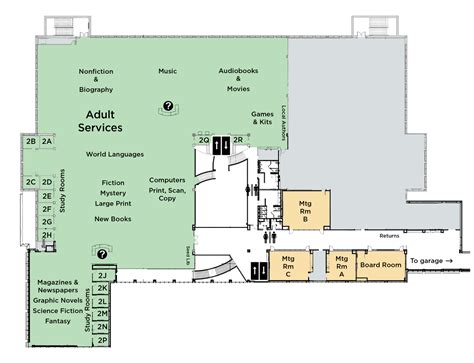 Main Library Floor Plan - Carmel Clay Public Library