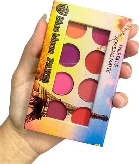 Paleta De Sombras Matte Blue Moon Paris Beleza Na Web