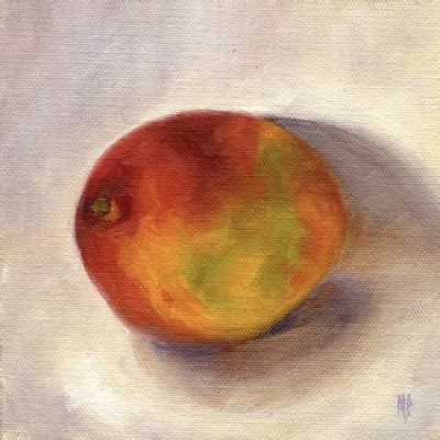 Marina Petro Adventures In Daily Painting Mango Original Still Life