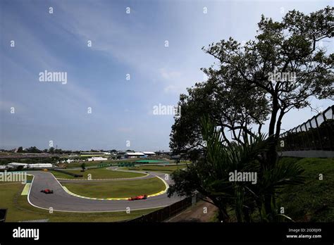 Charles Leclerc Mon Ferrari Sf Leads Team Mate Sebastian Vettel