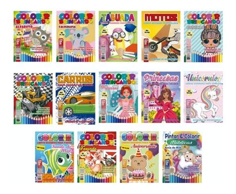 Kit Revistas Infantil De Colorir E Atividades Mercado Livre