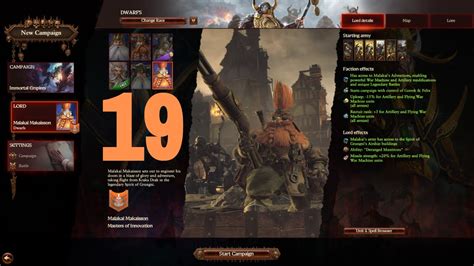 Total War Warhammer Immortal Empires Dwarfs Malakai Makaisson