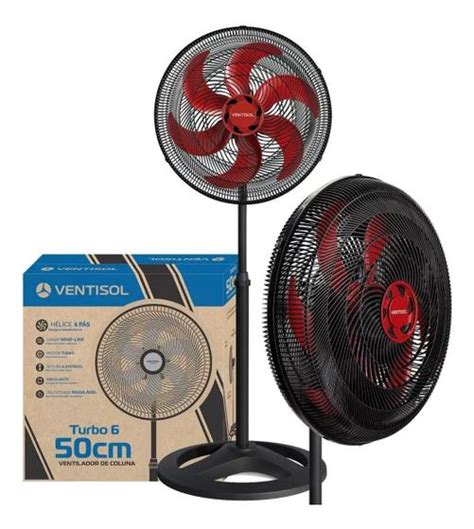 Ventilador De Coluna Ch O Ventisol Osc Turbo Pas Cm V Ventsol