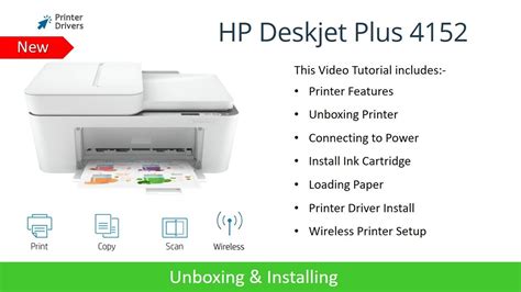 HP Deskjet Plus 4152 Printer Setup Printer Drivers Wi Fi Setup