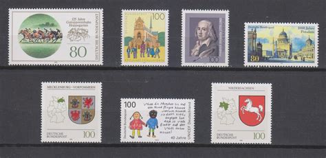 Allemagne Sélection de timbres neufs de 1993 Cote 13 EUROPE