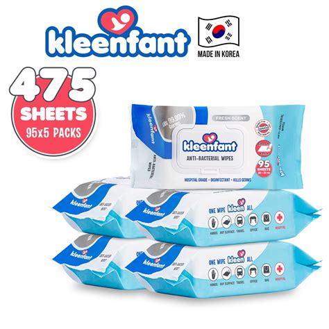 Kleenfant Fresh Scent Antibacterial Wet Wipes Disinfectant Cleansing