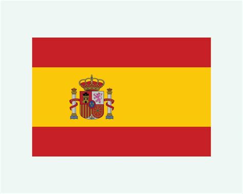 National Flag of Spain. Spanish Spaniard Country Flag. Kingdom of Spain ...