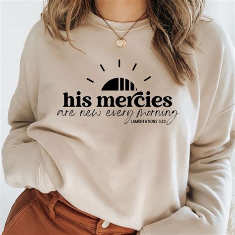 His Mercies Are New Every Morning Svg Scripture SVG New Every Morning