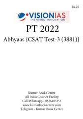 Set Vision IAS PT Test Series 2022 Abhyaas CSAT Test 1 3879 To 3