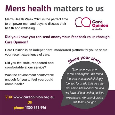 Mens Health Week Care Opinion