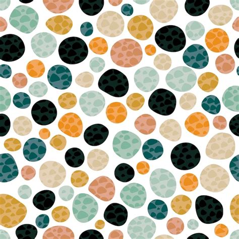 Premium Vector Colored Circle Seamless Pattern Vector