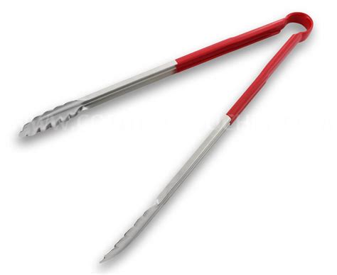 Pince De Cuisine 40cm Multi Usages Manche PVC Rouge