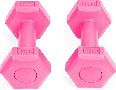 Modernhome Hantle Fitness Zestaw Hantelki Ciężarki 2x 0 5 kg H2X05PINK