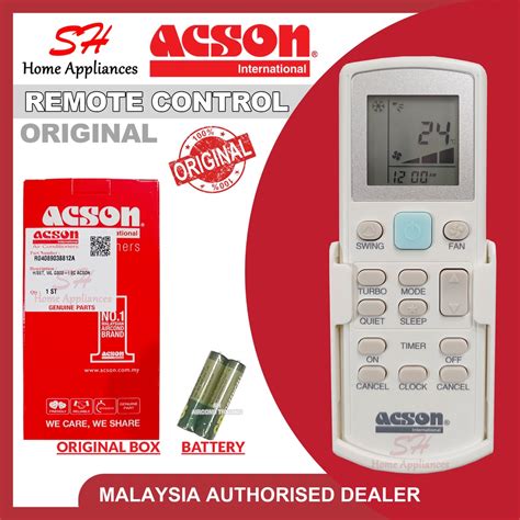 Original Acson Remote Control Aircond Original Free Battery