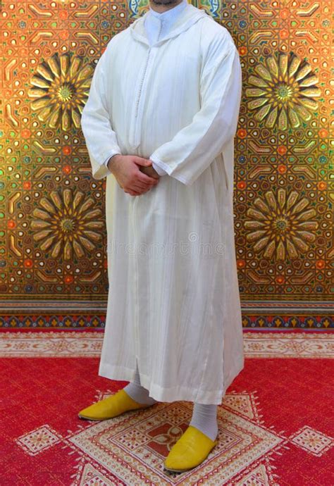 Moroccan Men Wearing Traditional Moroccan Djellaba Stock Image Image