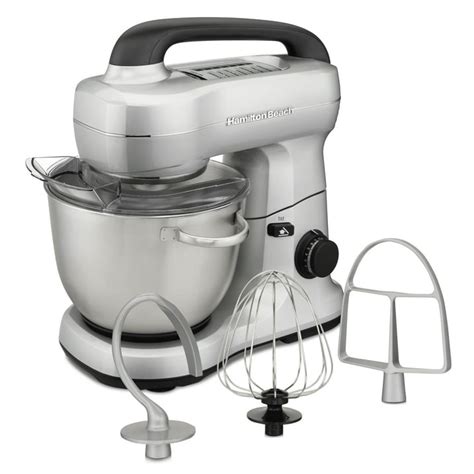 4 Quart Hamilton Beach 7 Speed Electric Stand Mixer W Attachments