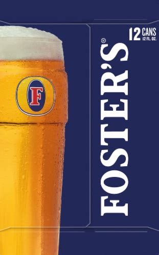 Foster's Premium Lager Ale Beer, 12 cans / 12 fl oz - King Soopers