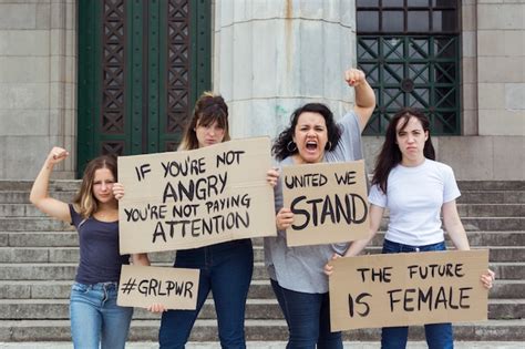 Free Photo Community Of Women Demonstrating For Equal Rights