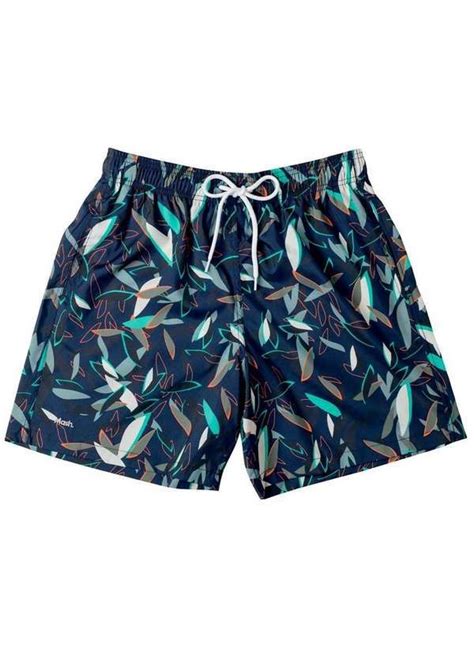 Mash Shorts Masculino Praia Mash Az Azul Marinho Em