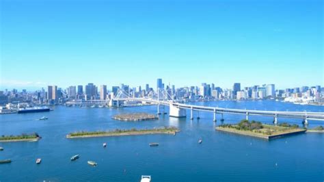 Fuji Tv Building Observation Deck Bay Side Views From Hachitama