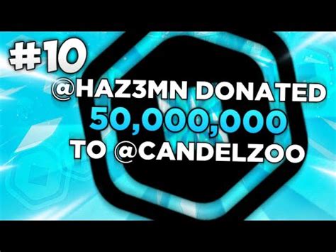 Biggest Donations In Roblox History Youtube