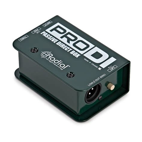 Radial Prodi Passive Di Box Gear Music