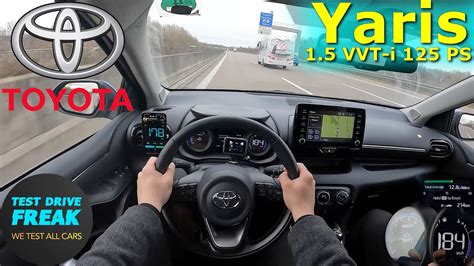 Toyota Yaris Vvt I Ps Top Speed Autobahn Drive Pov Youtube