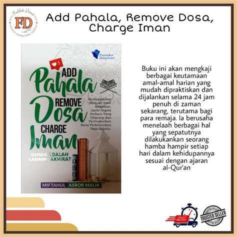 BUKU UMUM Add Pahala Remove Dosa Charge Iman Shopee Malaysia