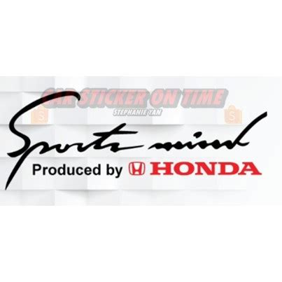 Car Sticker Sport Mind HONDA PERODUA PROTON TOYOTA MITSUBISHI