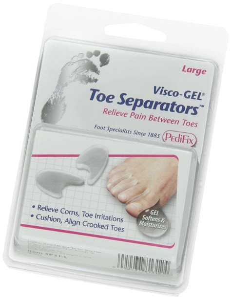 Pedifix Visco Gel Toe Separators Large 2 Count 1 Pack Beesactive