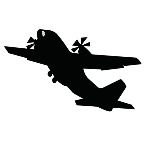 cargo plane silhouette take off 34971854 Vector Art at Vecteezy