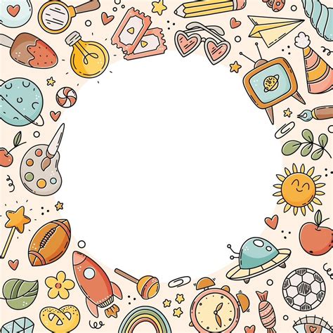 Cute Doodle Background Vector Art, Icons, and Graphics for Free Download