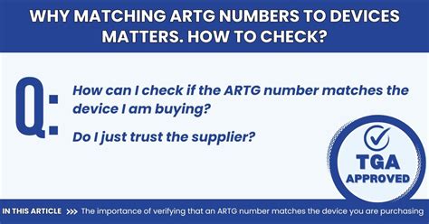 Why Matching ARTG Numbers to Devices Matters. How to Check. - Beauty ...