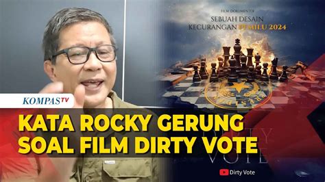 Rocky Gerung Komentari Soal Film Dokumenter Dirty Vote Youtube