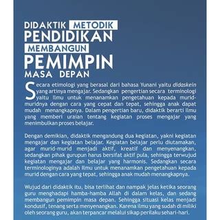 Jual Didaktik Metodik Pendidikan Membangun Pemimpin Masa Depan Shopee