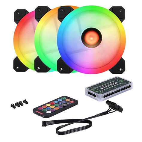 Wentylator Pc Rgb Obudowa Komputera Mm Led Wentylator W W