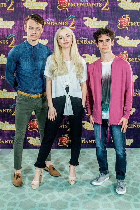 Dove Cameron Thomas Doherty And Cameron Boyce Doing Press Tour For